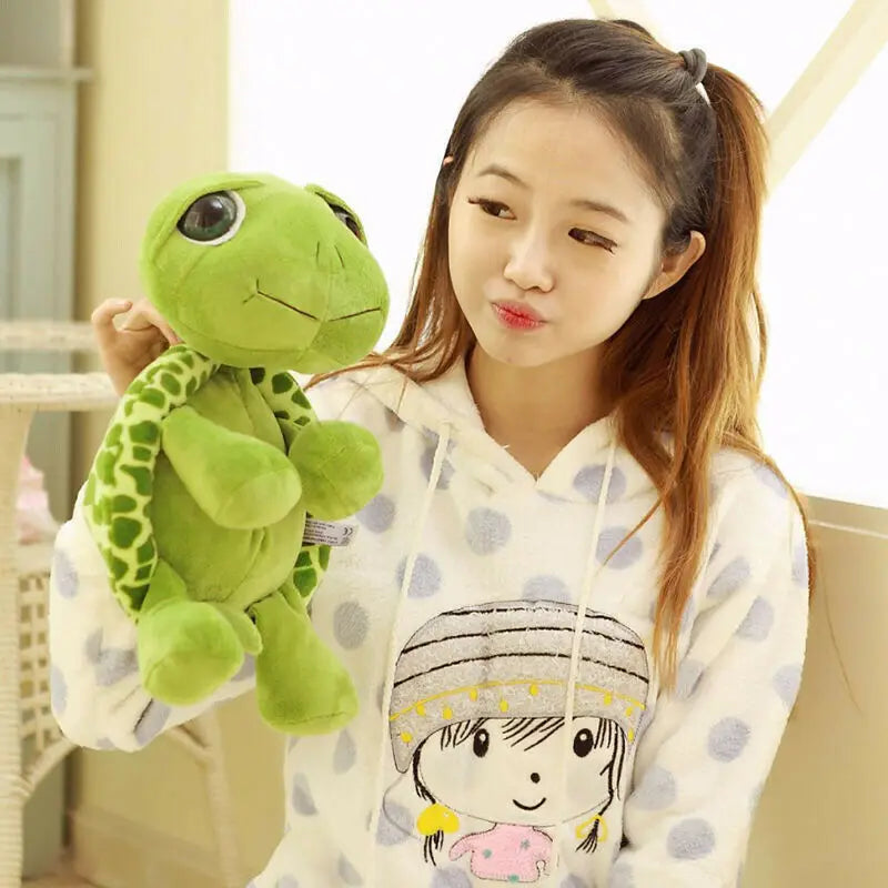 Cute Super Green Big Eyes Stuffed Tortoise Turtle Animal Plush Baby Toy Kids Gifts